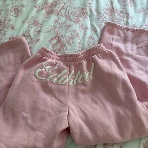 Edikted Blush Pink Joggers